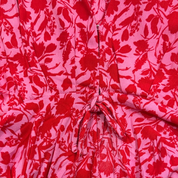 Floral Red and Pink Blouse - Picture 7 of 11